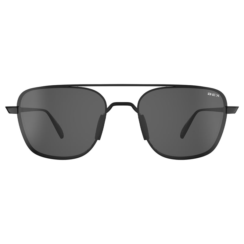 Bex Mach Matte Black and Gray Sunglasses