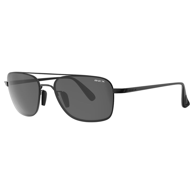 Bex Mach Matte Black and Gray Sunglasses