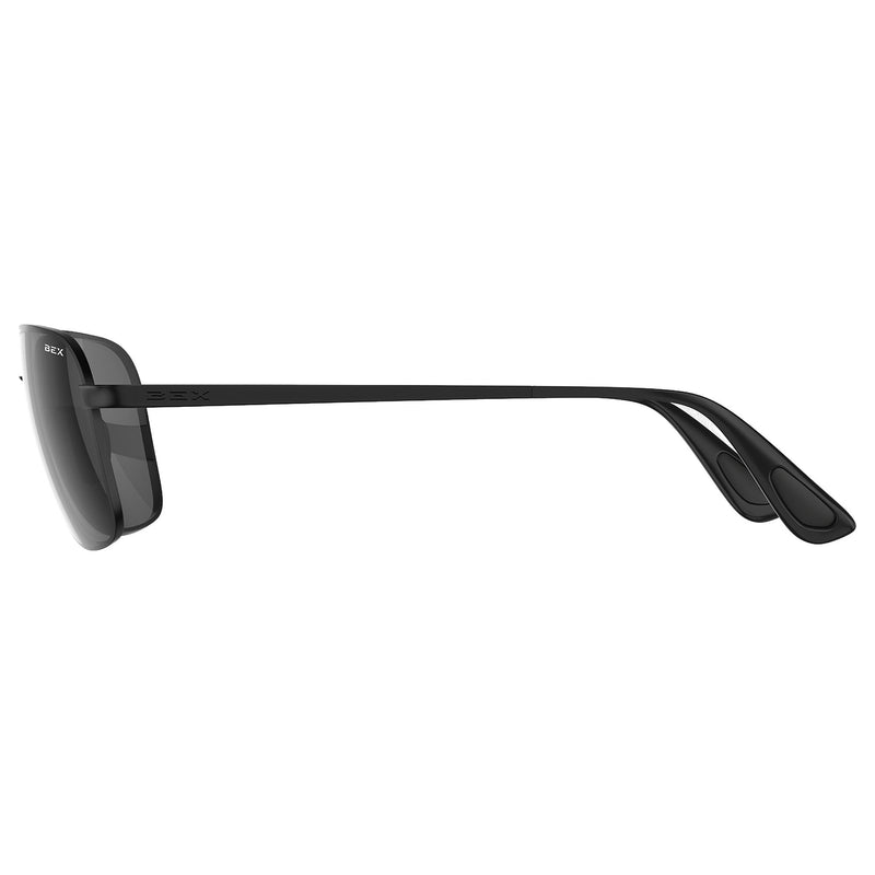 Bex Mach Matte Black and Gray Sunglasses