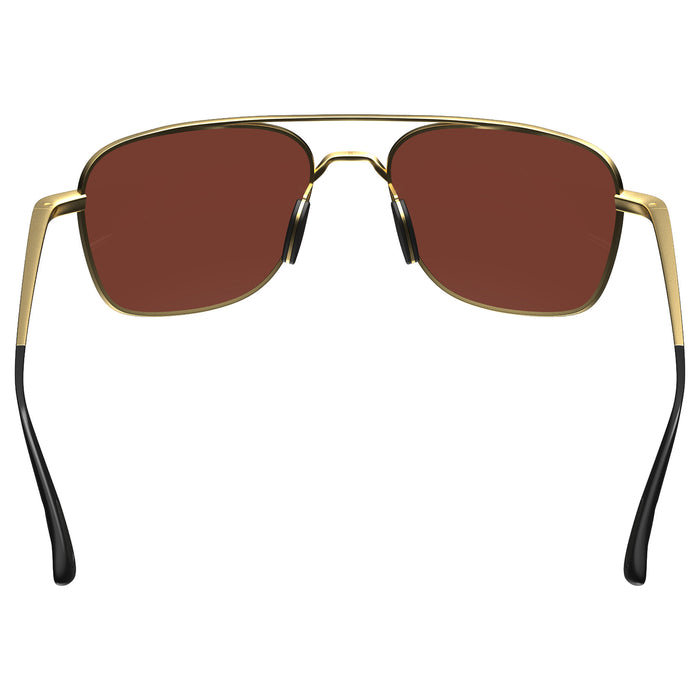 Bex Gold and Brown Mach Sunglasses