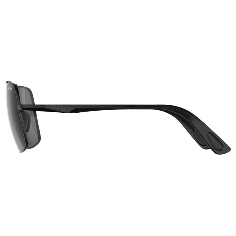 Bex Wing Matte Black and Gray Sunglasses
