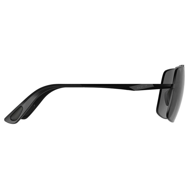 Bex Wing Matte Black and Gray Sunglasses