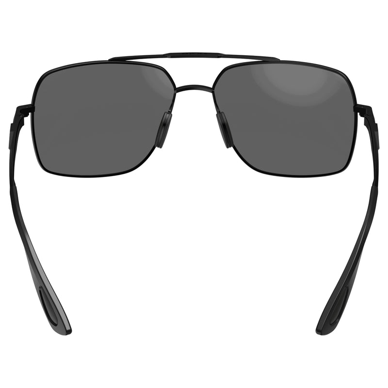 Bex Wing Matte Black and Gray Sunglasses