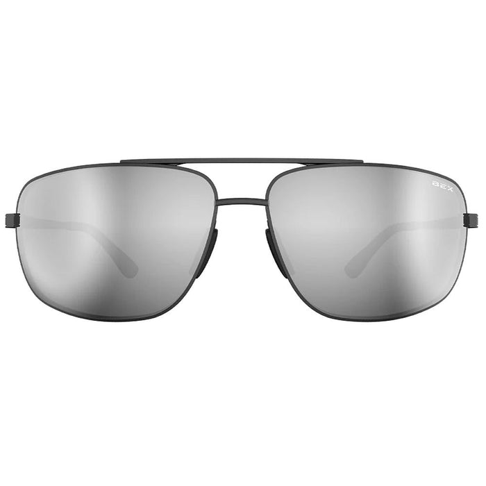 Bex Gambit Polished Black, Grey, Silver Sunglasses