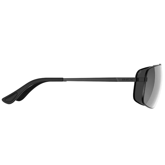 Bex Gambit Polished Black, Grey, Silver Sunglasses