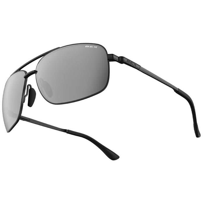 Bex Gambit Polished Black, Grey, Silver Sunglasses