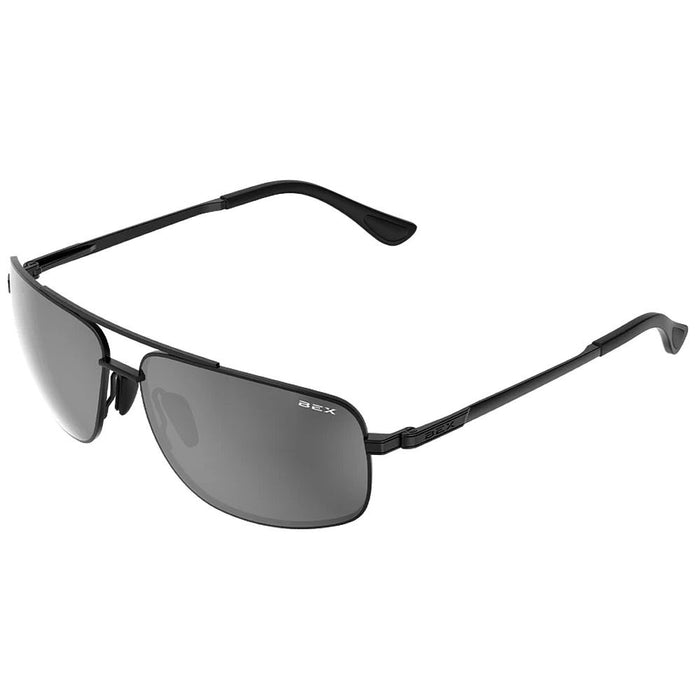 Bex Gambit Polished Black, Grey, Silver Sunglasses