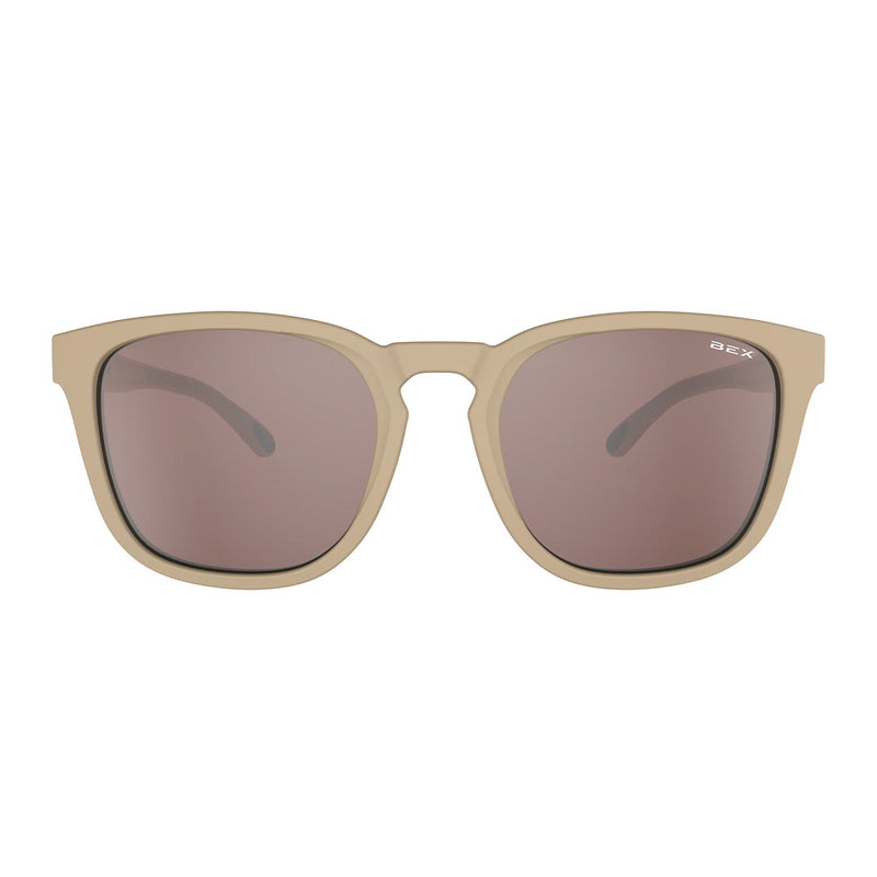 Bex Zion Burlywood Brown and Silver Sunglasses