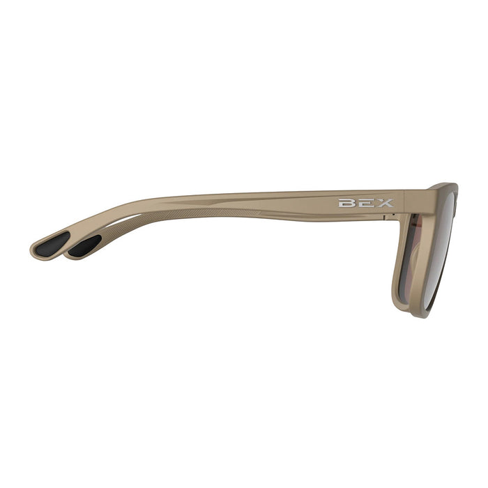 Bex Zion Burlywood Brown and Silver Sunglasses