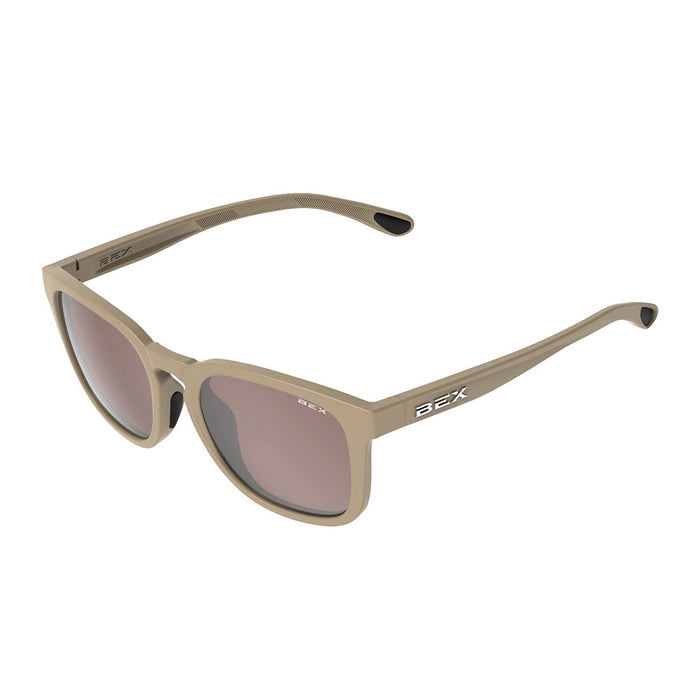 Bex Zion Burlywood Brown and Silver Sunglasses