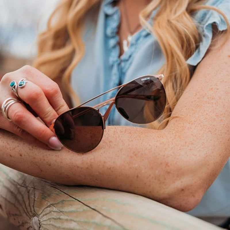 Bex Rose Gold Brown Demi OTG Sunglasses