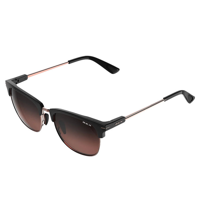 Bex Rose Gold & Brown Knox XL Sunglasses