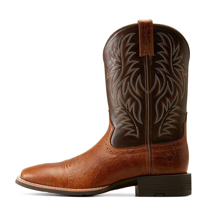Ariat Men`s Sport Peanut Butter Vamp 11In Brown Top Boot
