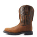 Ariat Men`s Sierra Shock Shield Patriot Steel Toe 11In Brown Work Boot