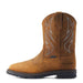 Ariat Men Sierra Shock Shield Brown Wide Square Toe H2O Soft Toe Pull On Work