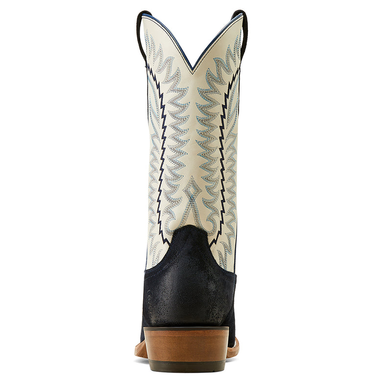 Ariat Men`s Polo Blue Roughout Vamp Futurity Time Cowboy Boot