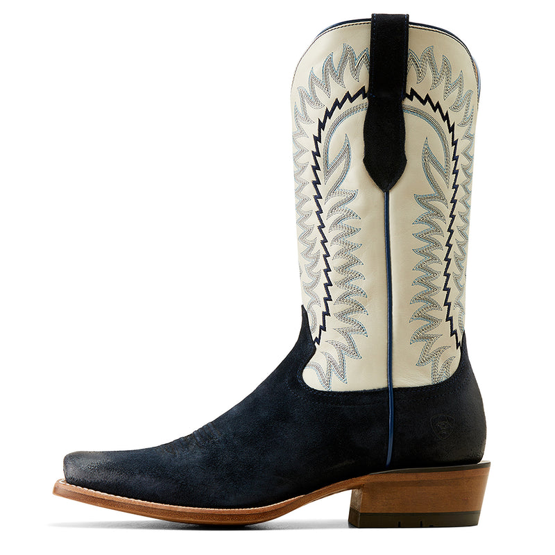 Ariat Men`s Polo Blue Roughout Vamp Futurity Time Cowboy Boot