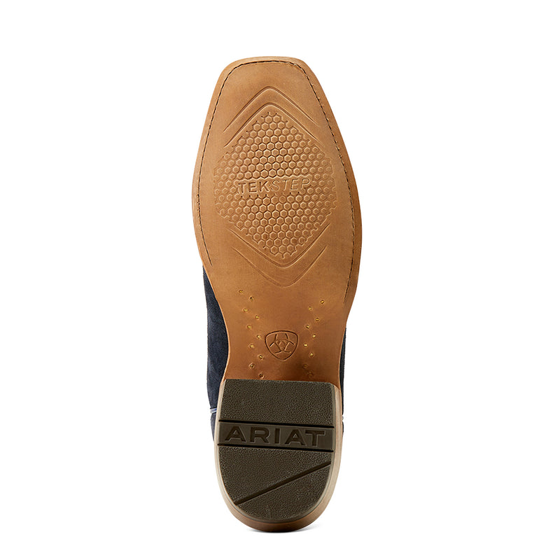 Ariat Men`s Polo Blue Roughout Vamp Futurity Time Cowboy Boot