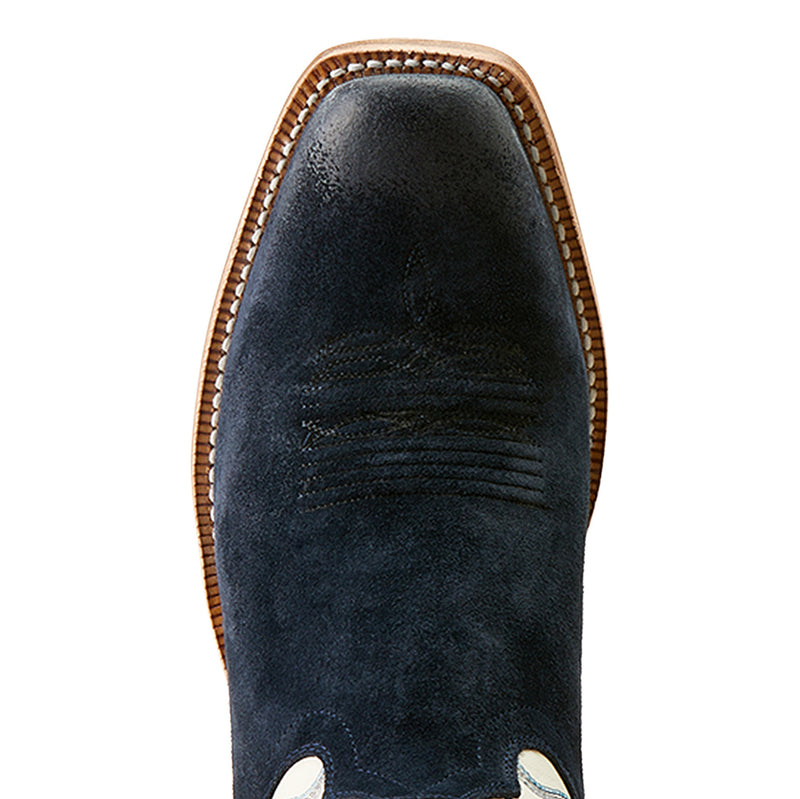 Ariat Men`s Polo Blue Roughout Vamp Futurity Time Cowboy Boot