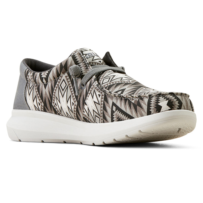 Ariat Mens Hilo Grey Southwestern Casual Shoe