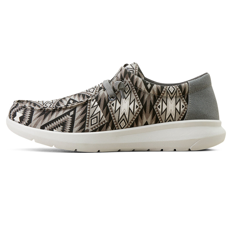 Ariat Mens Hilo Grey Southwestern Casual Shoe