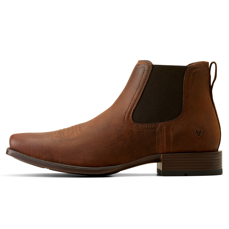 Ariat Mens Booker Ultra Rough Tan Square Toe Boot
