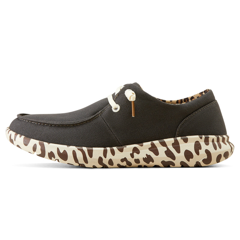 Ariat Womens Hilo Charcoal Leopard Casual