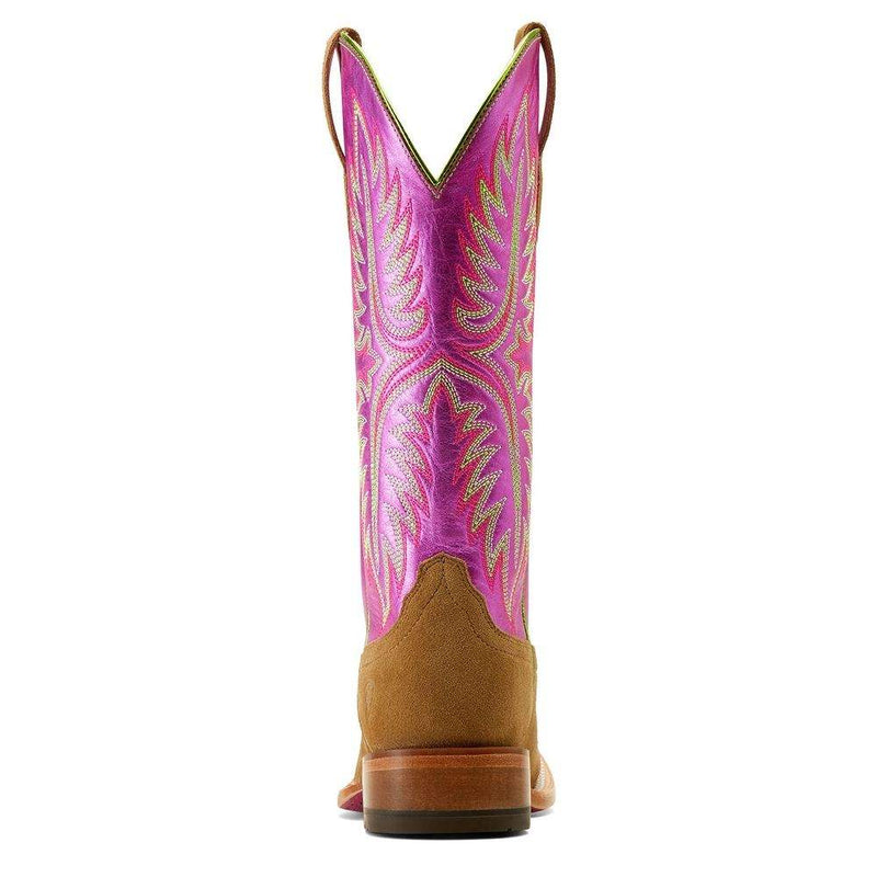 Ariat Womens Frontier Calamity Jane Dijon Roughout 13 In Top Cowgirl Boot