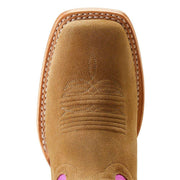 Ariat Womens Frontier Calamity Jane Dijon Roughout 13 In Top Cowgirl Boot