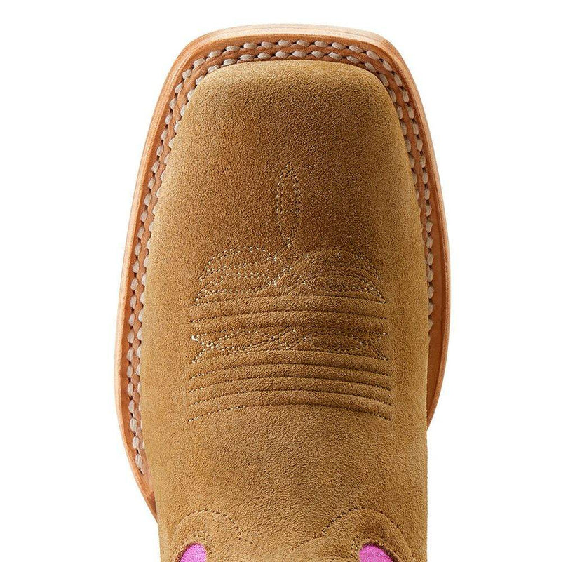 Ariat Womens Frontier Calamity Jane Dijon Roughout 13 In Top Cowgirl Boot