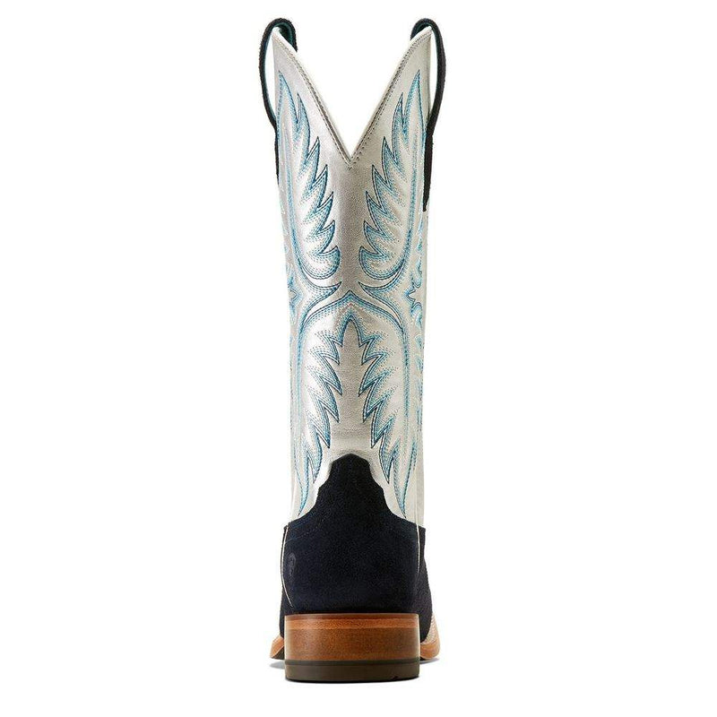 Ariat Womens Frontier Calamity Jane Polo Blue Roughout 13 In Top Cowgirl Boot