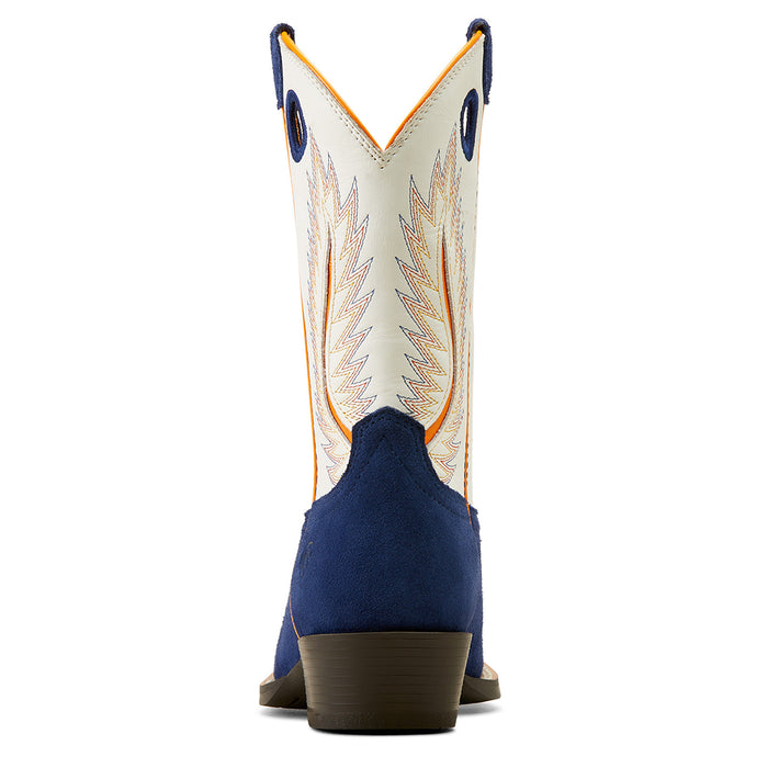 Ariat Kids Futurity Ft. Worth Patriot Blue Suede Western Boot