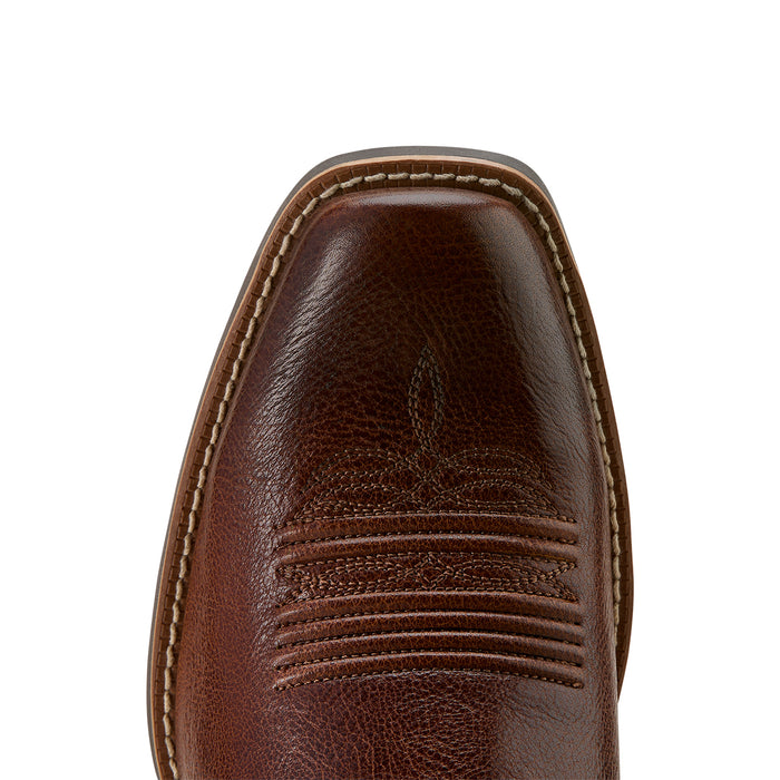 Ariat Men`s Hustler Beasty Brown 13In Pacific Blue Top Boot