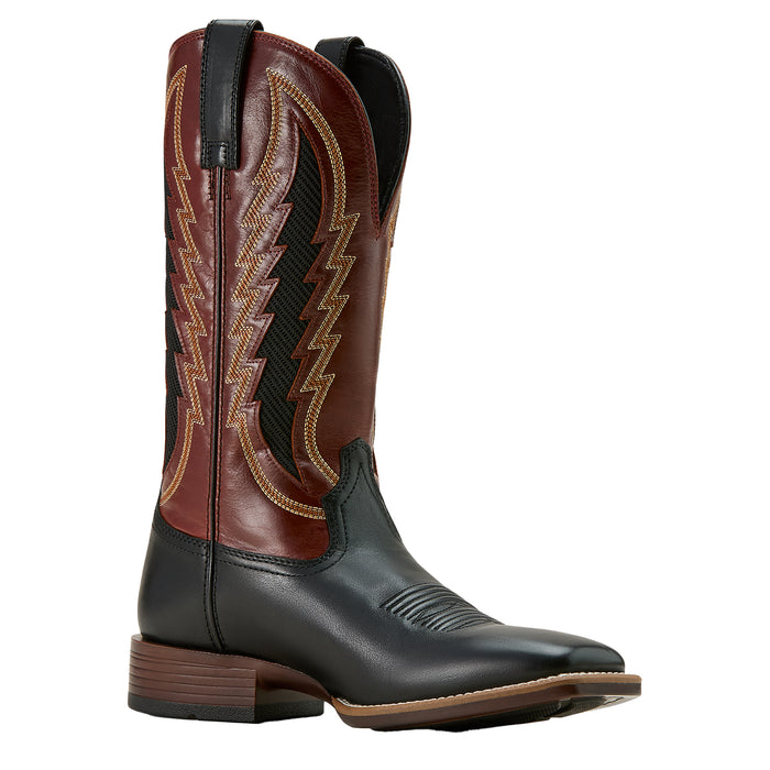 Ariat Men`s Dakota Venttek Supple Black 13In Cinnamon Top Boot