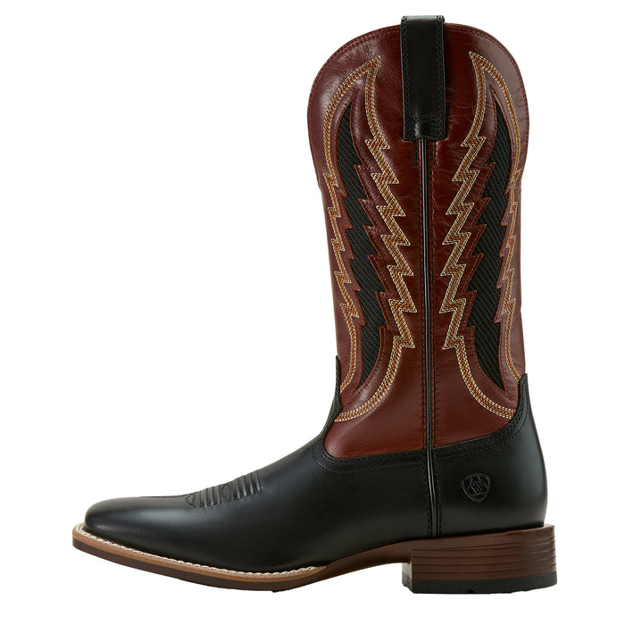 Ariat Men`s Dakota Venttek Supple Black 13In Cinnamon Top Boot