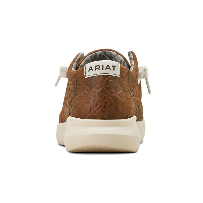 Ariat Mens Hilo Mahogany Blanket Embossed Leather Casual Shoe