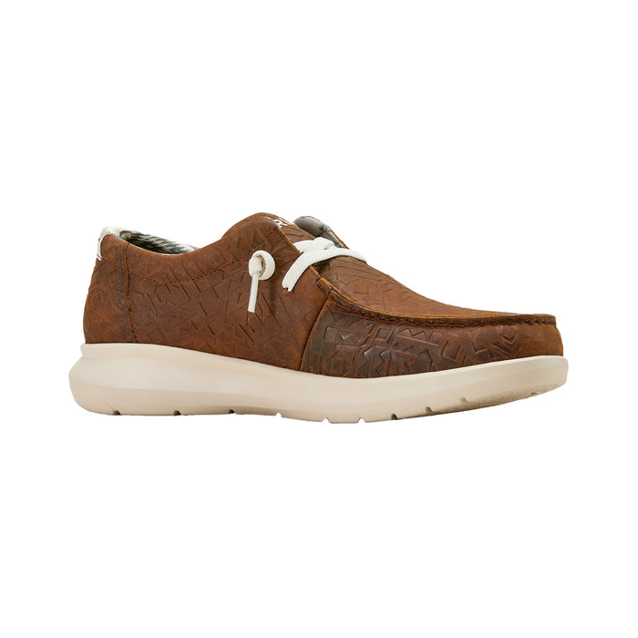 Ariat Mens Hilo Mahogany Blanket Embossed Leather Casual Shoe