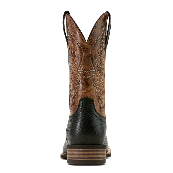 Ariat Mens Slingshort Black Adobe 11In Dark Tan Cowboy Boots