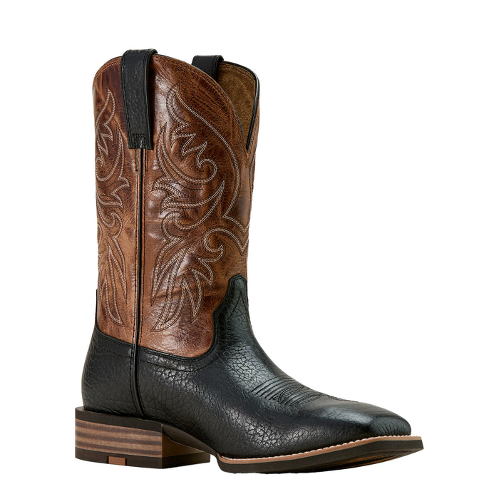 Ariat Mens Slingshort Black Adobe 11In Dark Tan Cowboy Boots