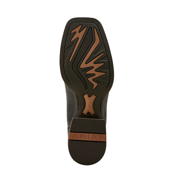 Ariat Mens Slingshort Black Adobe 11In Dark Tan Cowboy Boots