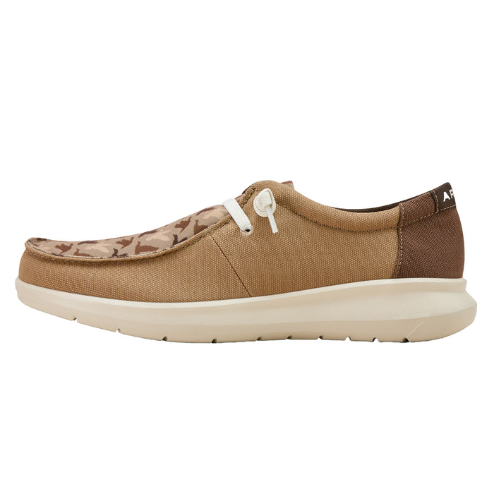 Ariat Mens Hilo Cedar Brown Duck Season Casual Shoe