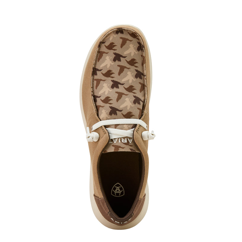 Ariat Mens Hilo Cedar Brown Duck Season Casual Shoe