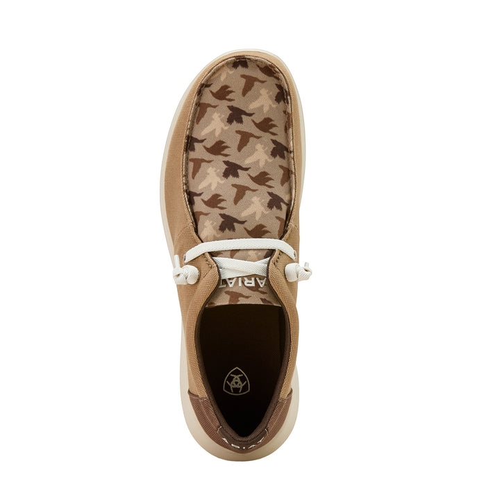Ariat Mens Hilo Cedar Brown Duck Season Casual Shoe