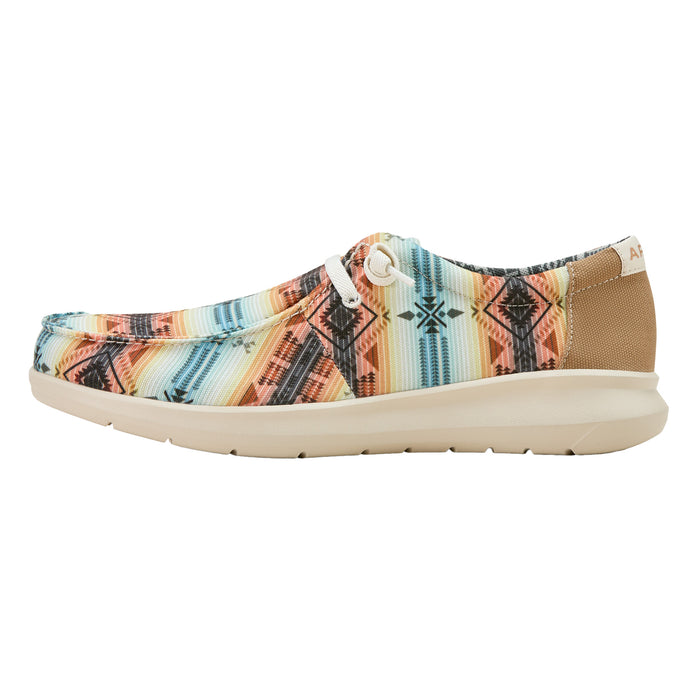Ariat Mens Hilo Sunset Southwestern Distressed Brown Casual Shoe