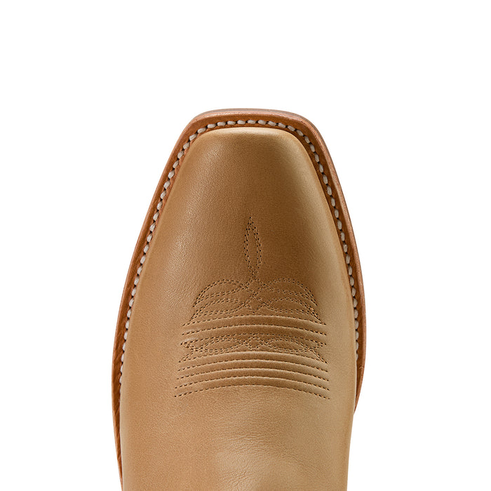 Ariat Men`s Futurity Showman Flaxen Tan 13In Eduring Chocolate Top Boot