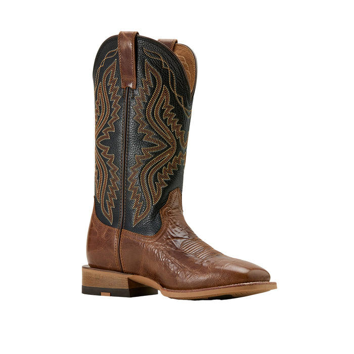 Ariat Men`s Baxter Dark Tan 13In Black Deertan Top Boot
