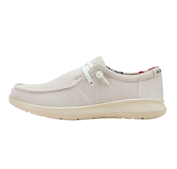 Ariat Mens Hilo Cream Mesh Casual Shoe