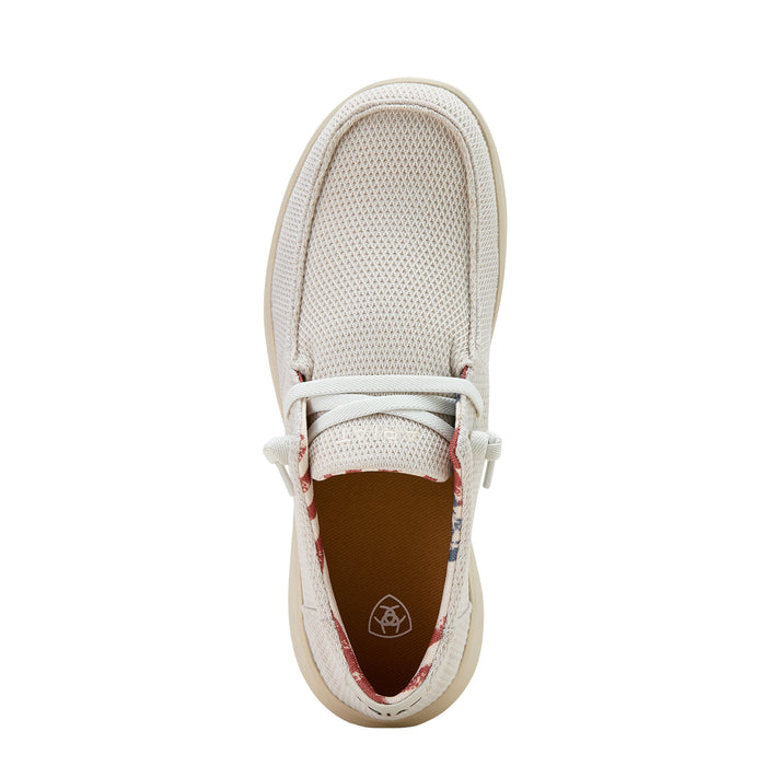Ariat Mens Hilo Cream Mesh Casual Shoe