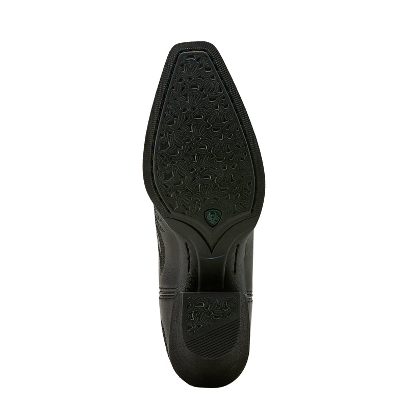 Ariat Womens Round Up Collins Black Embroidered Vamp 13In Black Embroidered Top Cowgirl Boots