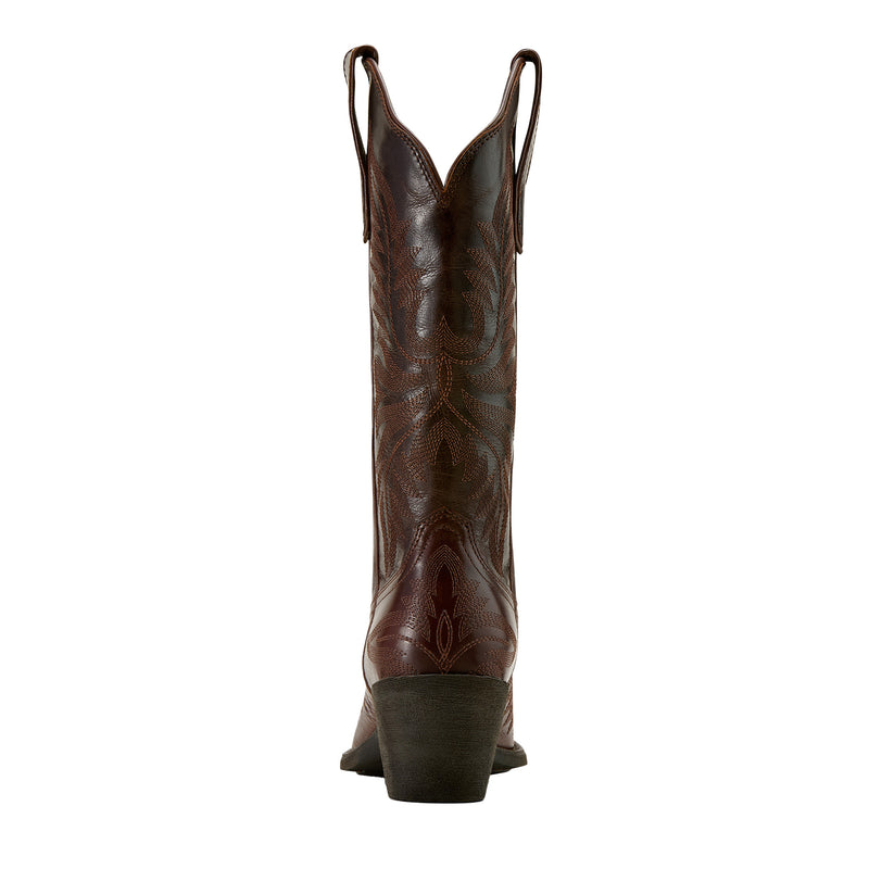 Ariat Womens Round Up Collins Brown Embroidered Vamp 13In Brown Embroidered Top Cowgirl Boots